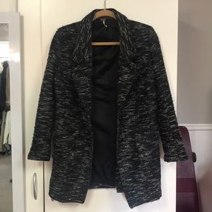 Free People Long Peacoat Gray XS